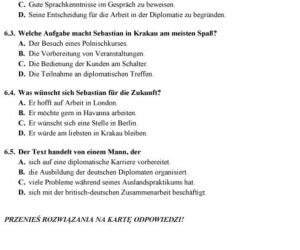 Matura 2018 język niemiecki poziom podstawowy