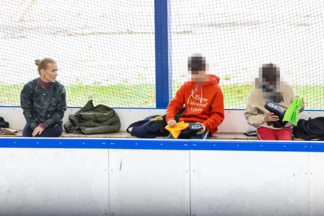 Aneta Zając na łyżwach