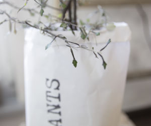 DIY: papierowa torba osłonka na doniczkę