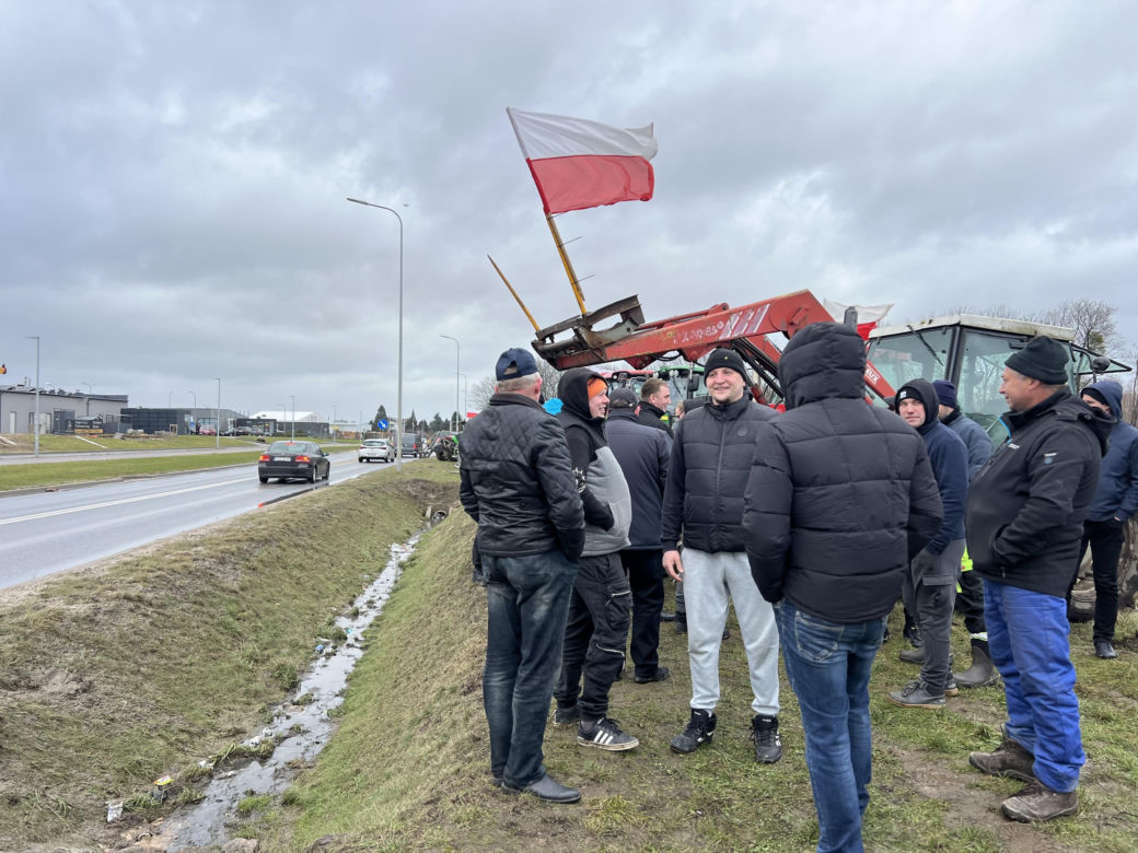 Protest rolników na Pomorzu. Kosakowo