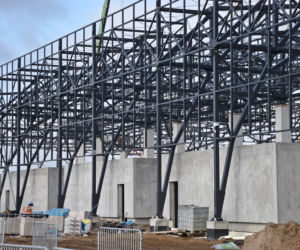 Budowa stadionu w Szczecinie - luty 2020