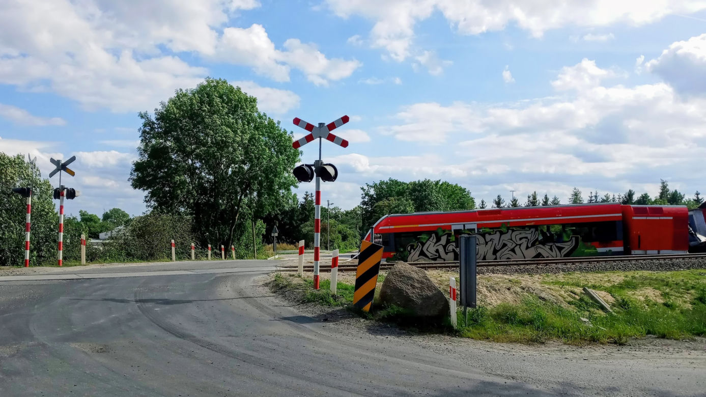 Wrak niemieckiego pociągu pod Kołbaskowem
