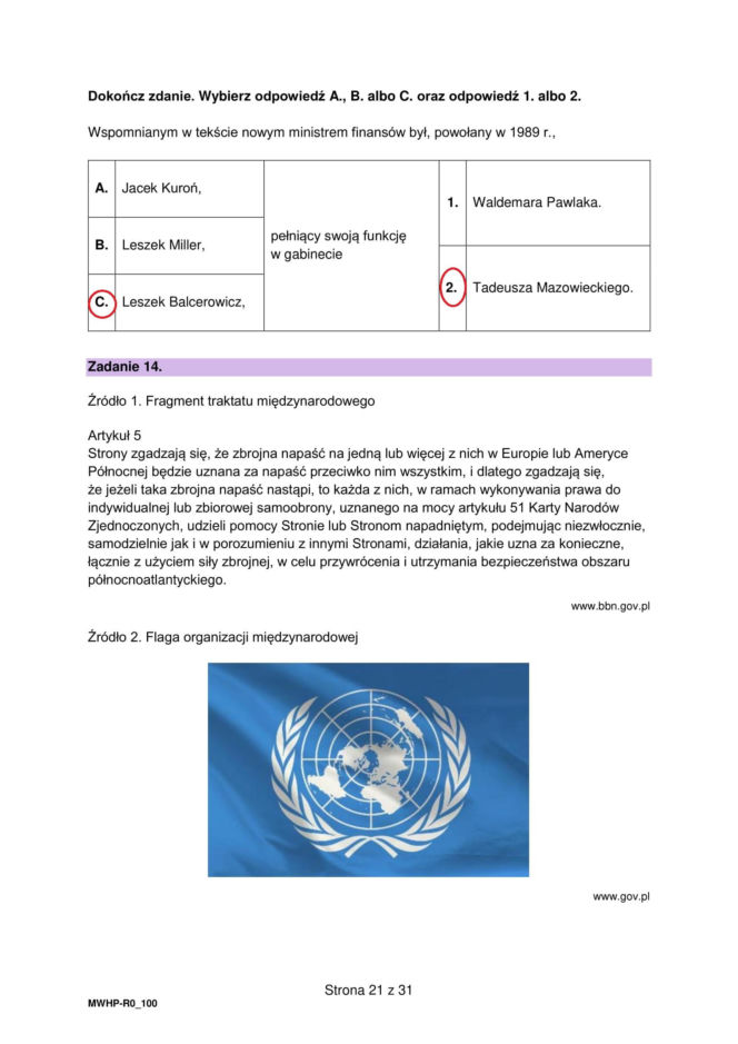 Matura próbna 2026: WOS rozszerzony - wszystkie odpowiedzi do arkusza CKE 16.01.2026