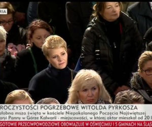 pogrzeb Witolda Pyrkosza, Małgorzata Kożuchowska,