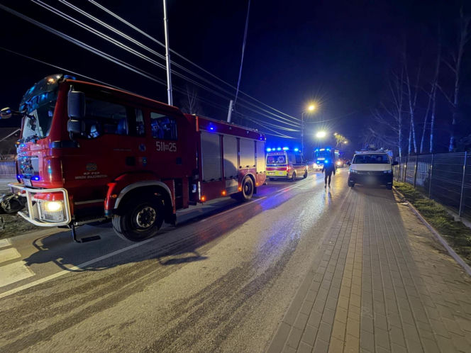 Potężny pożar pod Warszawą