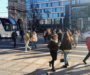 Nieprzyjazne przejście dla pieszych na Bramie Portowej