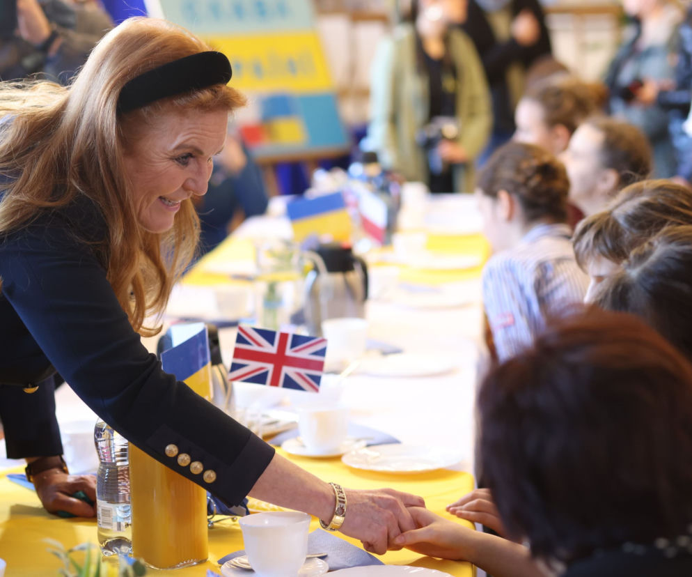 Dąbrowa Górnicza: Sarah Ferguson, księżna Yorku, odwiedziła ukraińskie dzieci