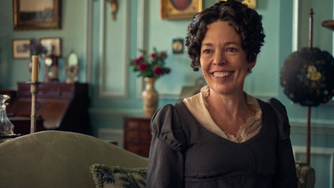 Olivia Colman jako pani Bennet