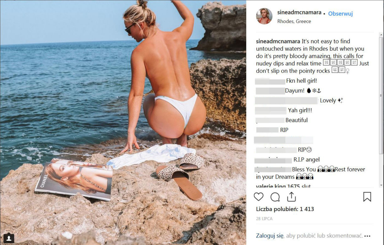 Tajemnicza śmierć 20-letniej modelki Sinead McNamary
