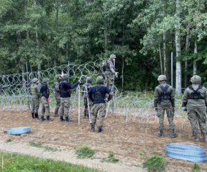 Budowa ogrodzenia na granicy polsko-białoruskiej