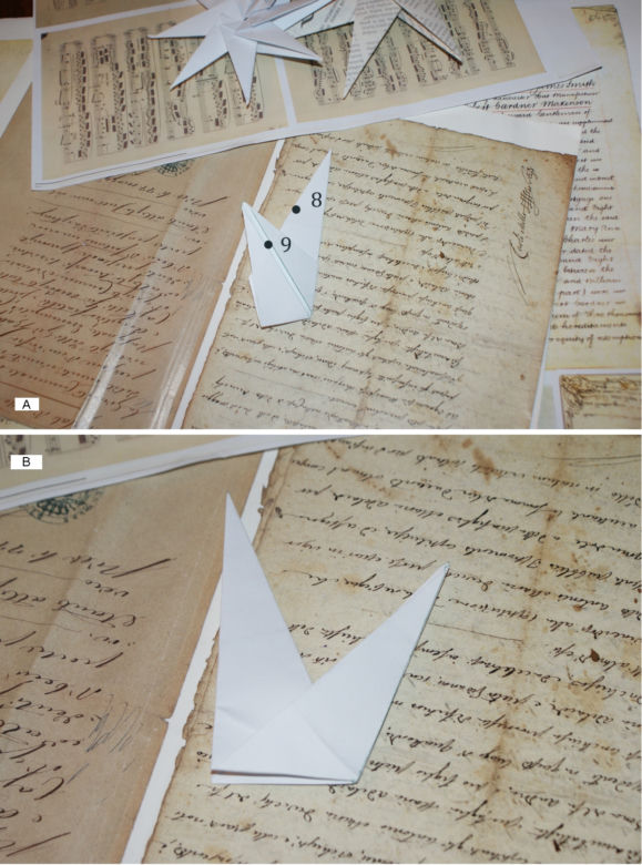 KROK V – Tworzenie pierwszych ramion gwiazdy z papieru
