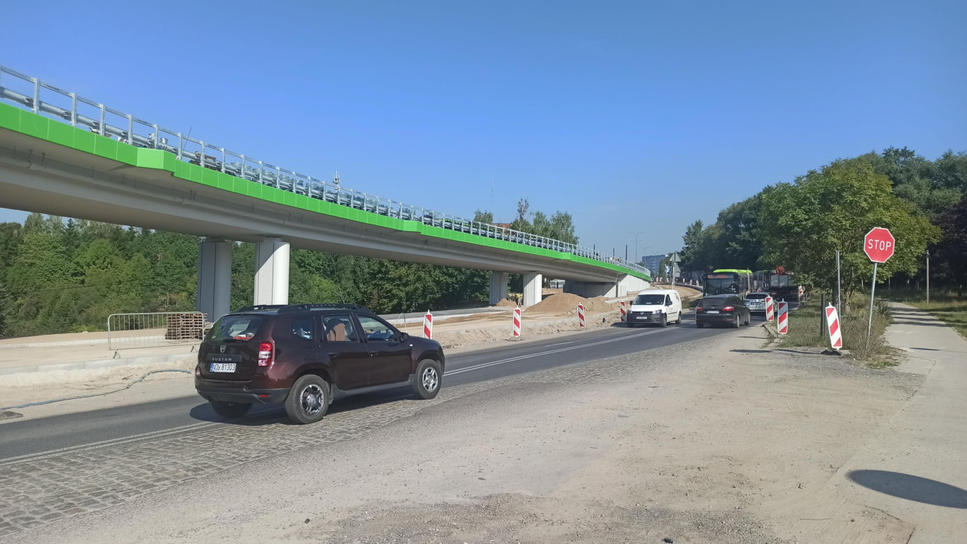 Próby obciążeniowe olsztyńskiej estakady 