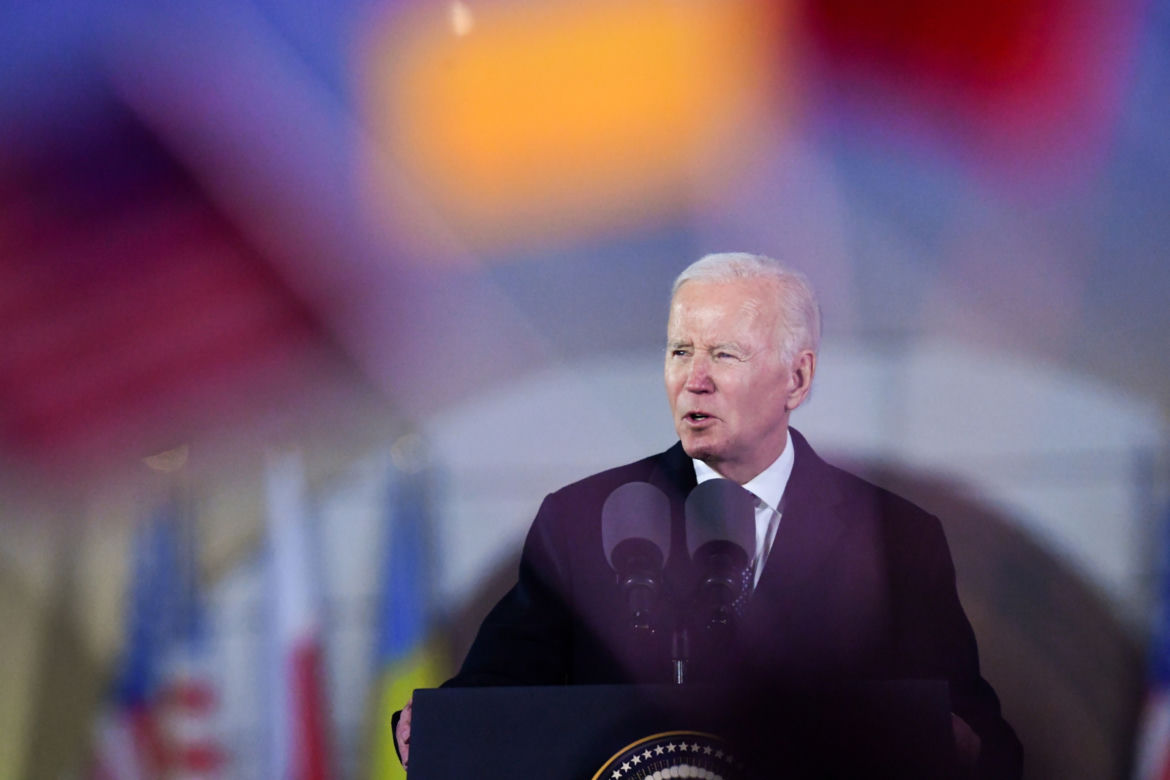 Wystąpienie Joe Bidena w Arkadach Kubickiego w Warszawie