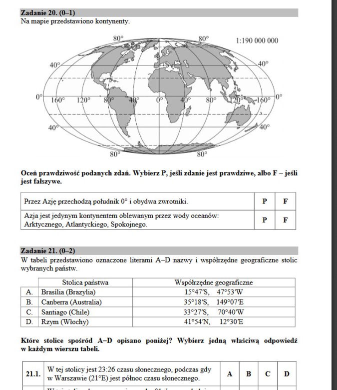 Egzamin gimnazjalny 2017 część przyrodnicza