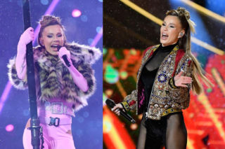 Sylwester z Dwójką 2025. Doda przebierała się dwa razy. Zapięta pod szyję wyglądała obłędnie!