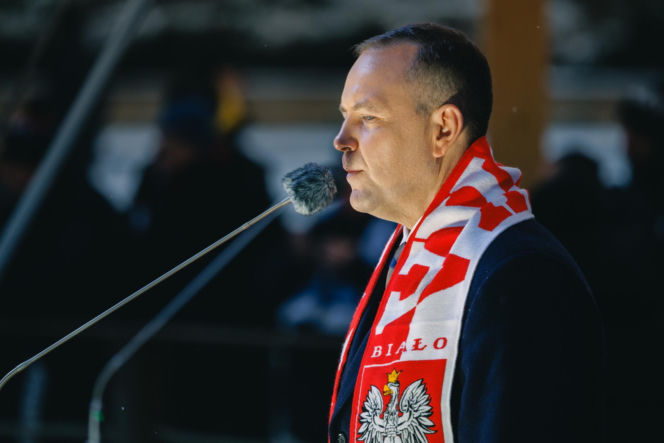 Karol Nawrocki wziął udział w Patriotycznej Pielgrzymce Kibiców na Jasnej Górze