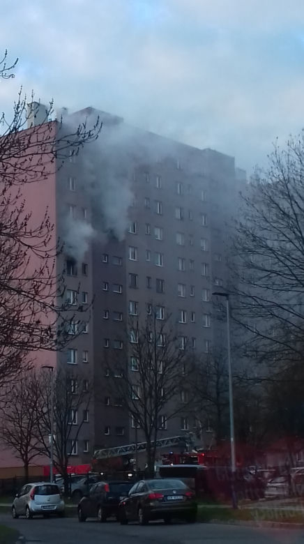 Kraków: Groźny pożar w bloku