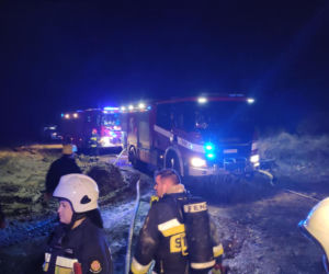 Niekłonice - pożar domu