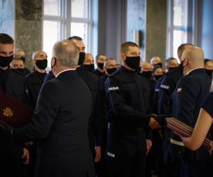 Pomorskie. Ślubowanie nowo przyjętych policjantów