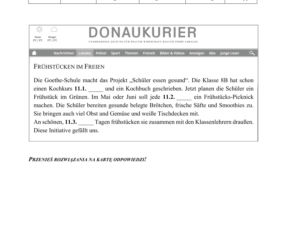 Egzamin ósmoklasisty 2020 - język niemiecki [ARKUSZ CKE]