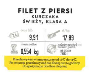 Kurczak wycofany z Biedronki
