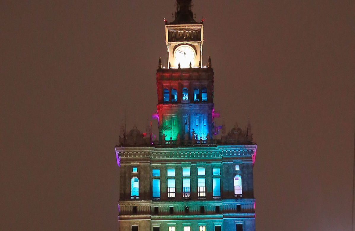  "Pałac Kultury w kolorach tęczy!