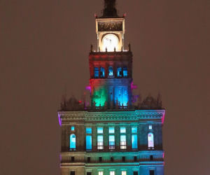  Pałac Kultury w kolorach tęczy!