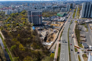 Budowa Mocha Tower w Warszawie
