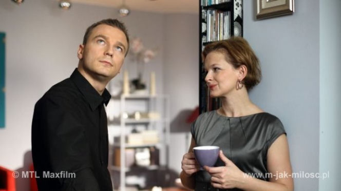 M jak miłość. Marta (Dominika Ostałowska), Andrzej (Krystian Wieczorek)