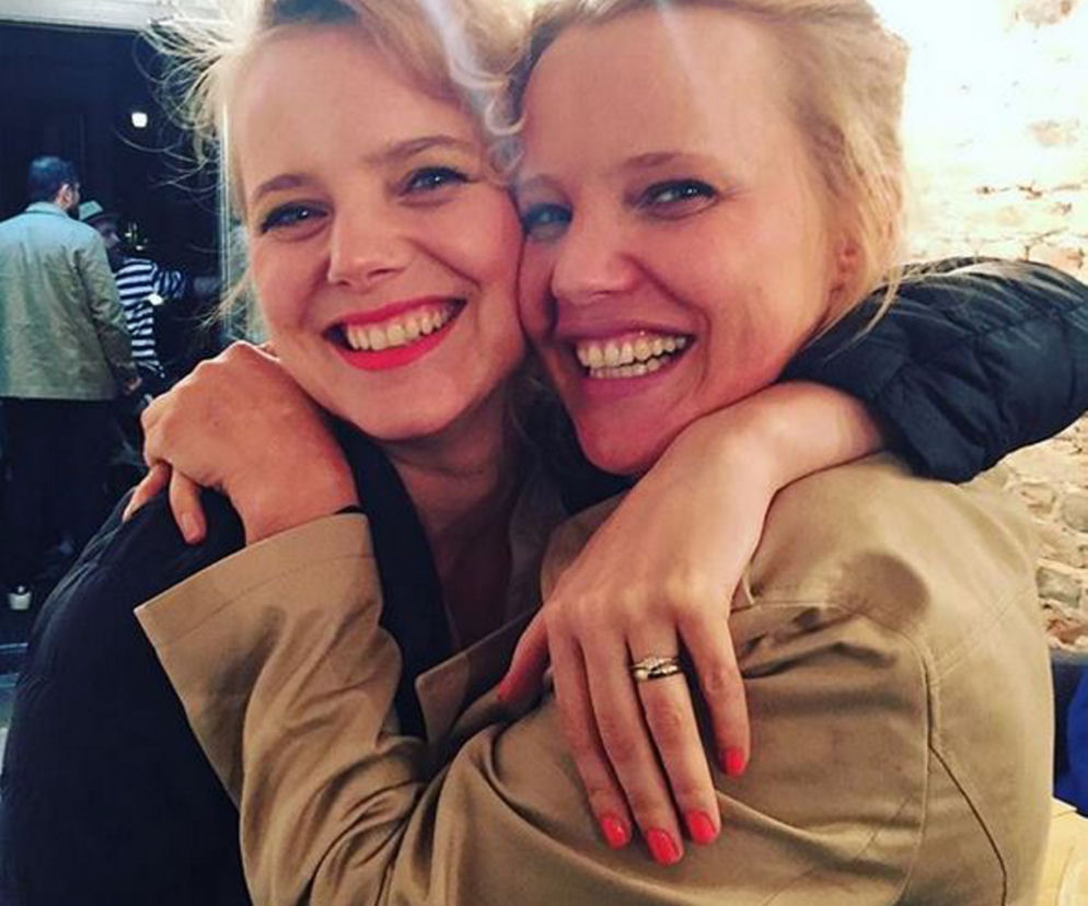 Joanna Kulig i jej siostra Justyna Schneider