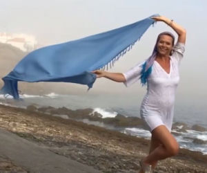 Tamara Arciuch na wakacjach w Portugalii