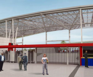 Wizualizacja zmodernizowanego stadionu Pogoni Szczecin