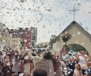 Małgorzata Tomaszewska na ślubie Rafała Brzozowskiego