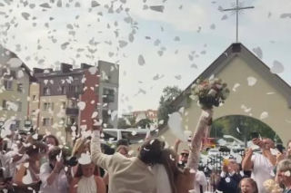 Małgorzata Tomaszewska na ślubie Rafała Brzozowskiego