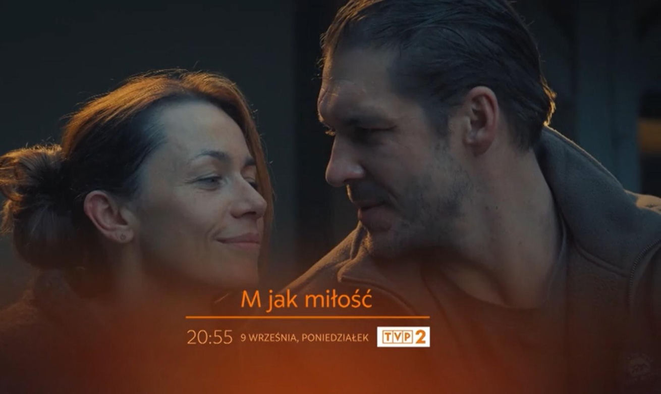 M jak miłość nowy sezon. Marcin (Mikołaj Roznerski), Martyna Wysocka (Magdalena Turczeniewicz)	
