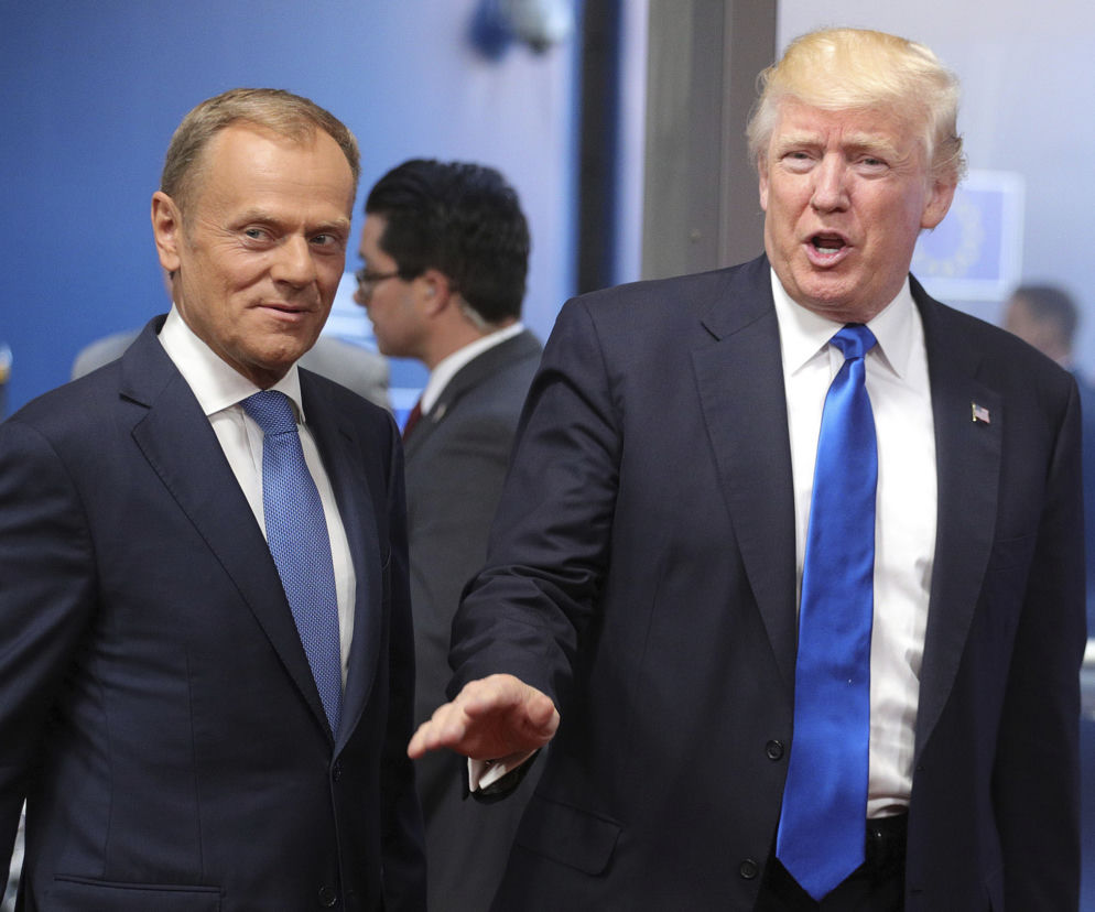 Donald Tusk i Donald Trump