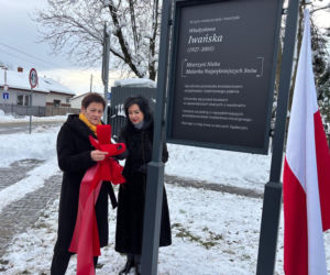Odsłonięcie tablicy poświęconej Władysławie Iwańskiej