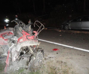 Tragiczny wypadek na DK 75. Ford zderzył się z quadem. 26-latka ratowali przypadkowi świadkowie
