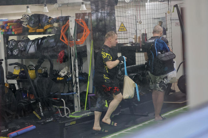 Bartosz Żukowski na siłowni