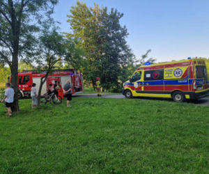 Akcja ratunkowa w Dolinie Trzech Stawów w Katowicach