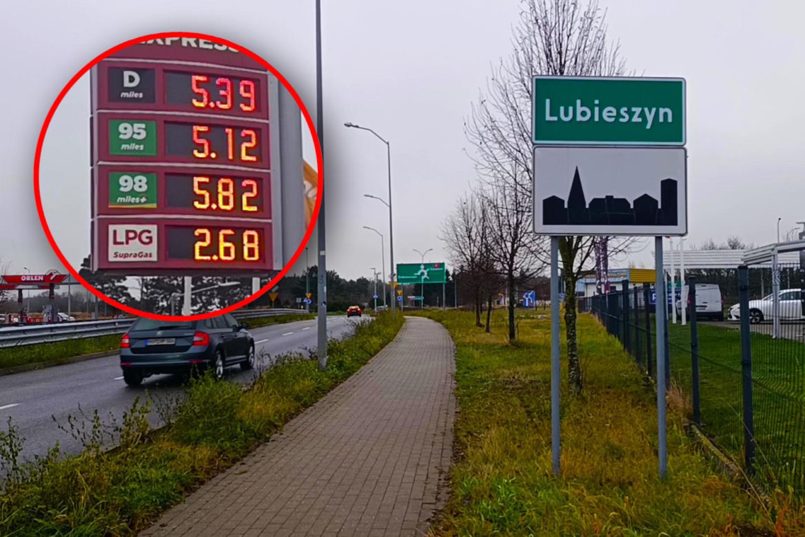 Ceny paliwa w Lubieszynie