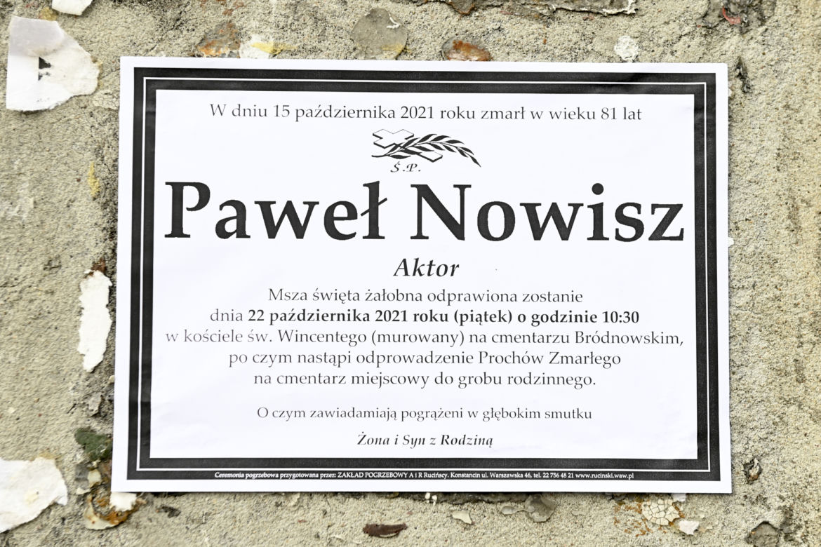 Rodzina i przyjaciele pożegnali Pawła Nowisza 