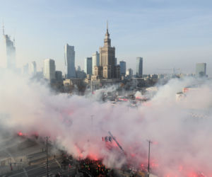 Marsz Niepodległości z lotu ptaka