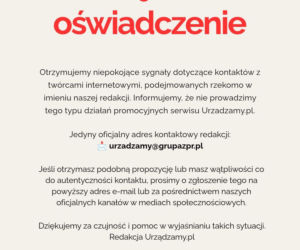 Redakcja Urzadzamy.pl dementuje nieuprawnione działania promocyjne