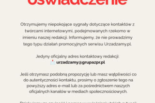 Redakcja Urzadzamy.pl dementuje nieuprawnione działania promocyjne