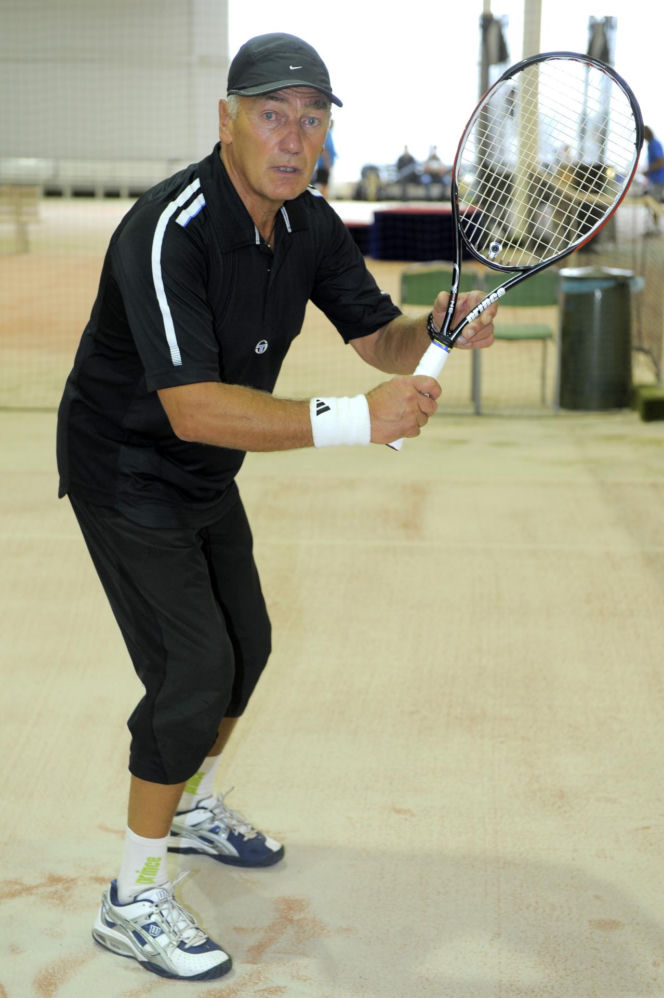 Karol Strasburger ćwiczy