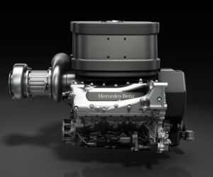 Silnik z bolidu F1 Mercedesa (na rok 2014)