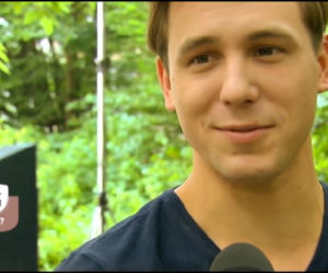 Pytanie na śniadanie na planie O mnie się nie martw 3 sezon. Marcin Kaszuba (Stefan Pawłowski)