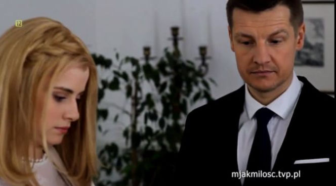 M jak miłość. Paweł Zduński (Rafał Mroczek), Katia (Joanna Jarmołowicz)
