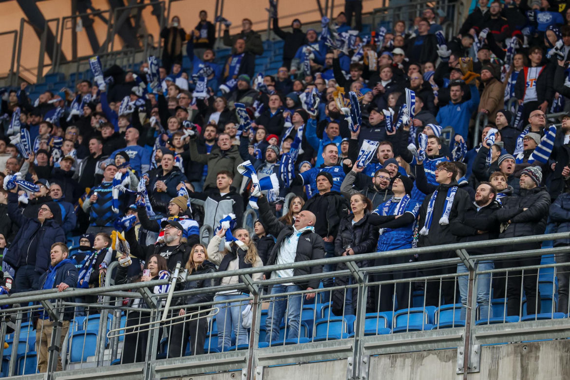 Lech Poznań - Raków Częstochowa: Zdjęcia kibiców z meczu 23. kolejki PKO BP Ekstraklasy